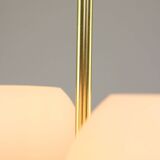 Mid-century Upward Sputnik Golden Chandelier, 60s