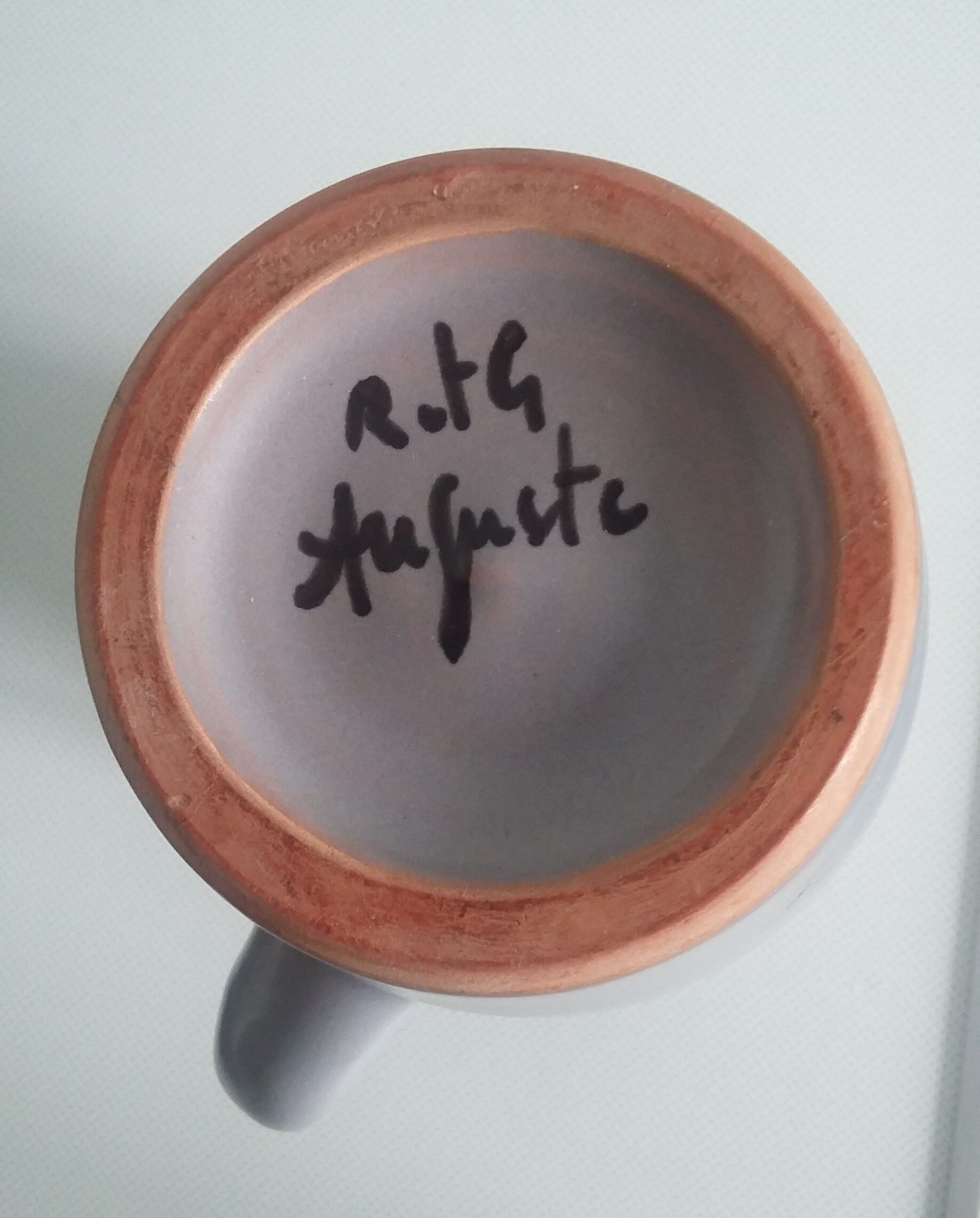 Pitcher robert and Gilberte Auguste Vallauris