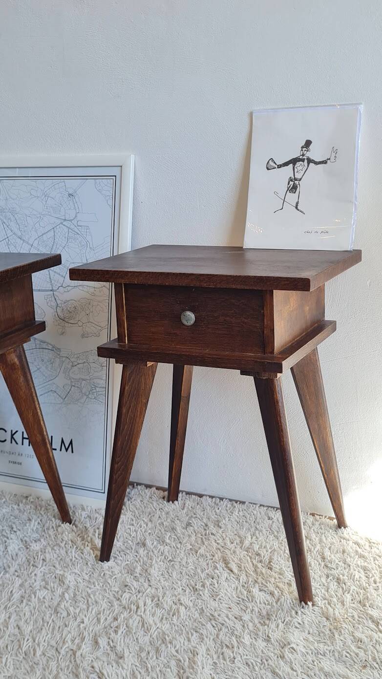 Paire de chevets scandinave années 60