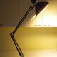 Lamp architect with lampshade in enamelled plate and 2 articulated arms brand ledu