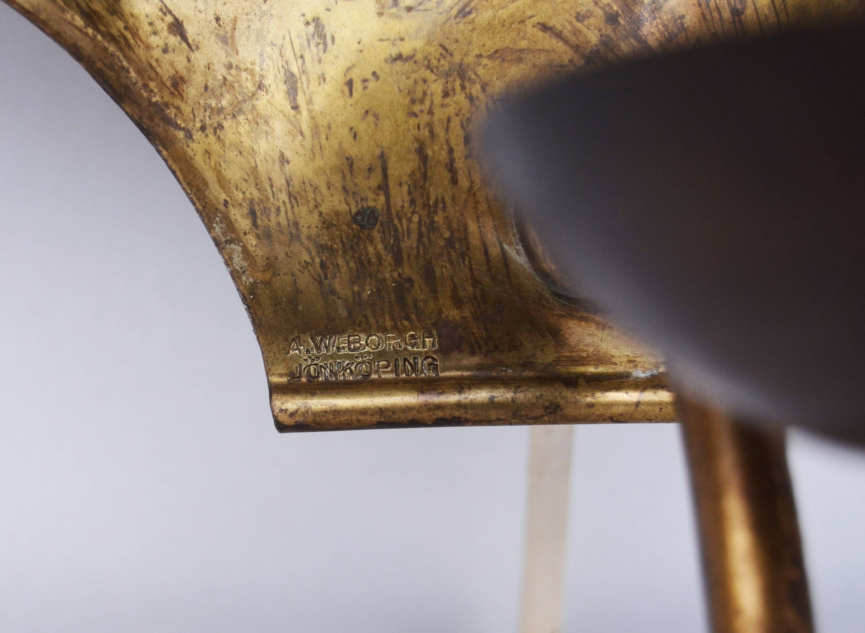 Appliques murales suédoises conçues par a.W. Borgh, coquillages de Jonkoping, Scandinavie