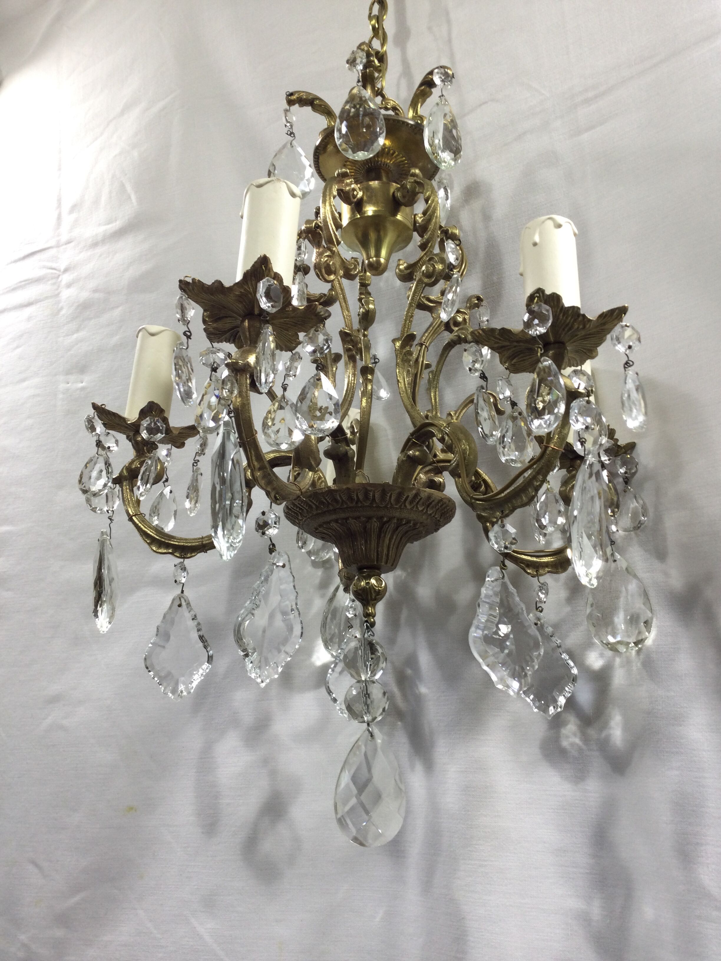 5-light cage chandelier