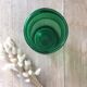 Green glass apothecary jar