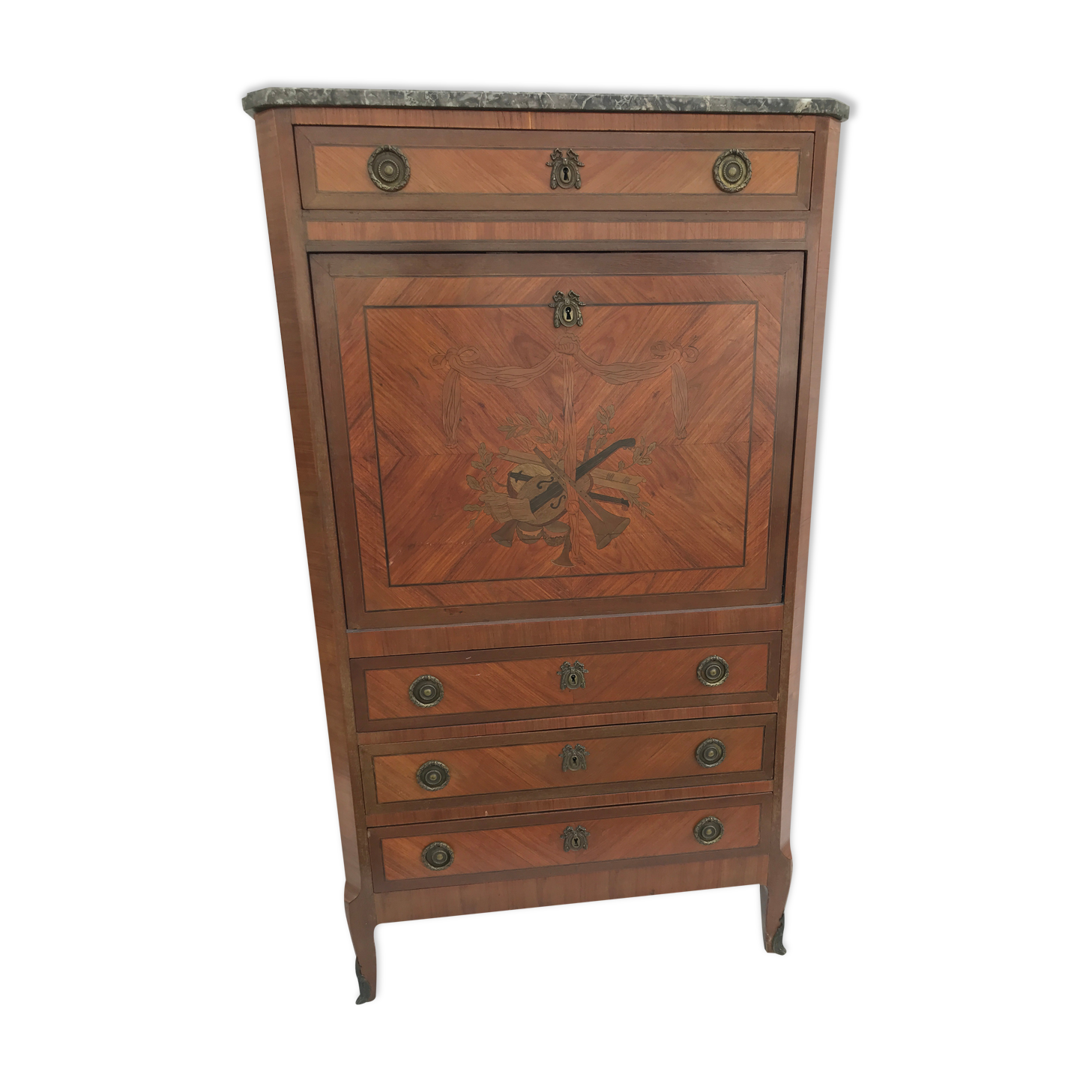 Secretary xviii stamped in louis xvi transition style