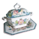 Sugar or mustard bowl Anfora Agueda hand painted ceramic Portugal