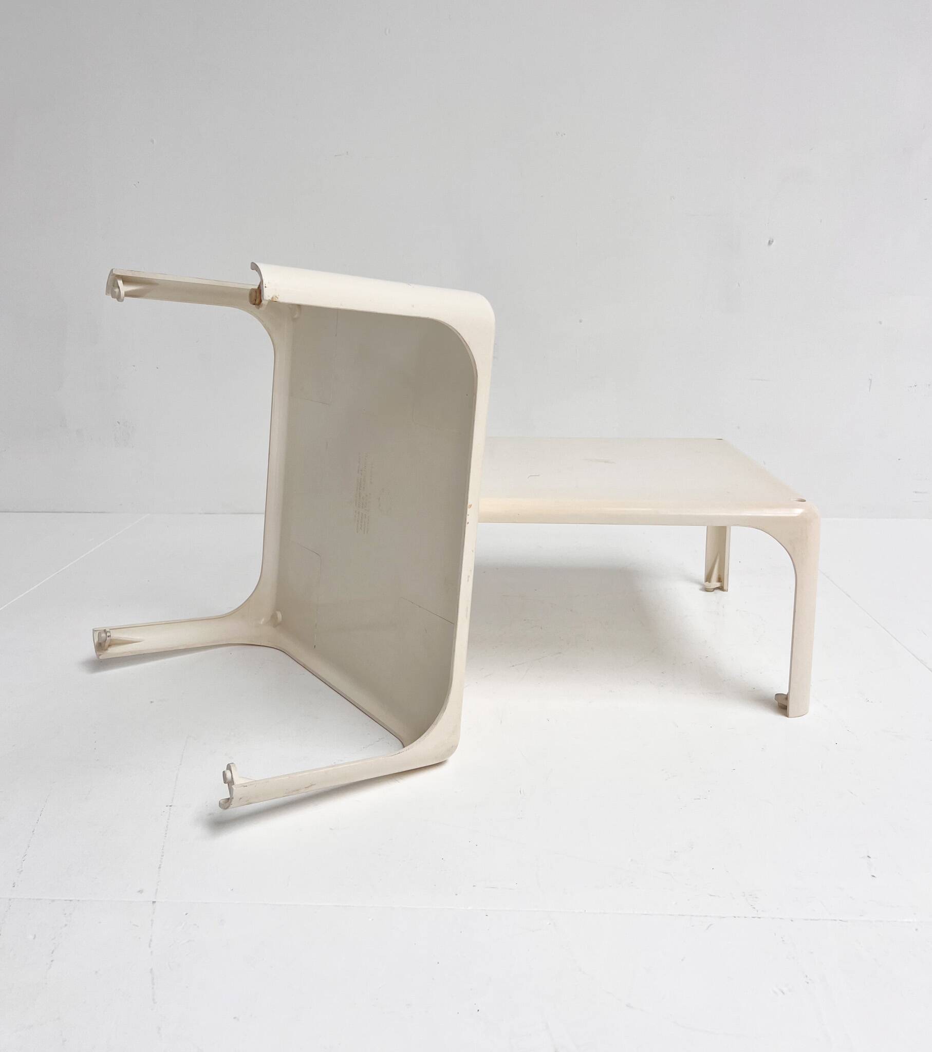 2 side tables Artemide Demetrio 45 by Vico Magistretti, 1960s