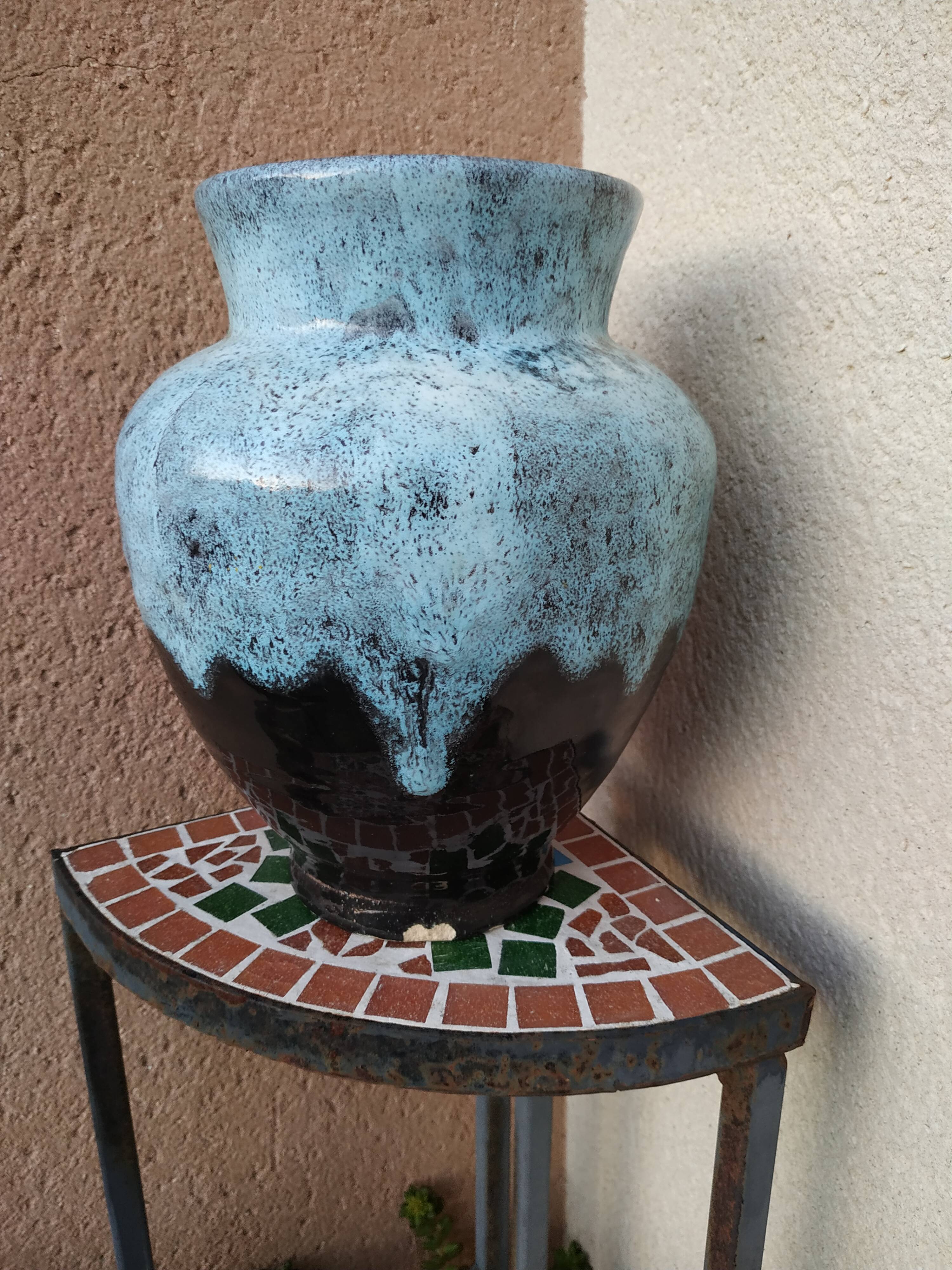 50/60s sky blue Accolay Vase