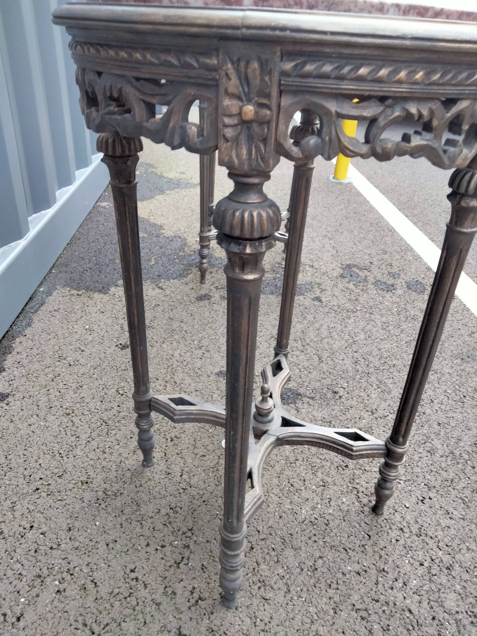 Pair of pedestal tables