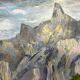 Tableau « Massif Alpin », Robert Barré, 1966, Huile sur toile