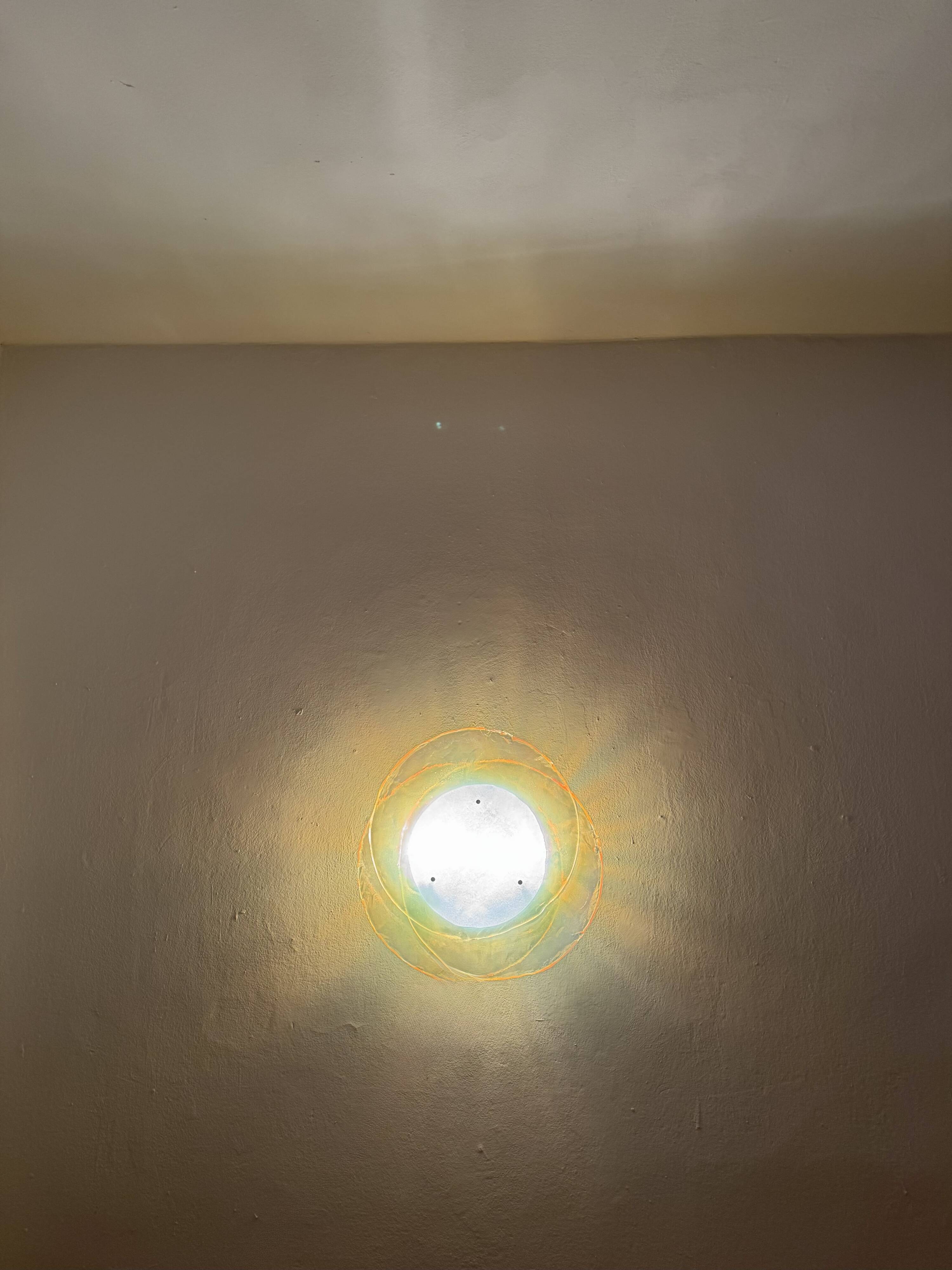 Murano Glass Flush or Wall Lamp by Carlo Nason for Mazzega
