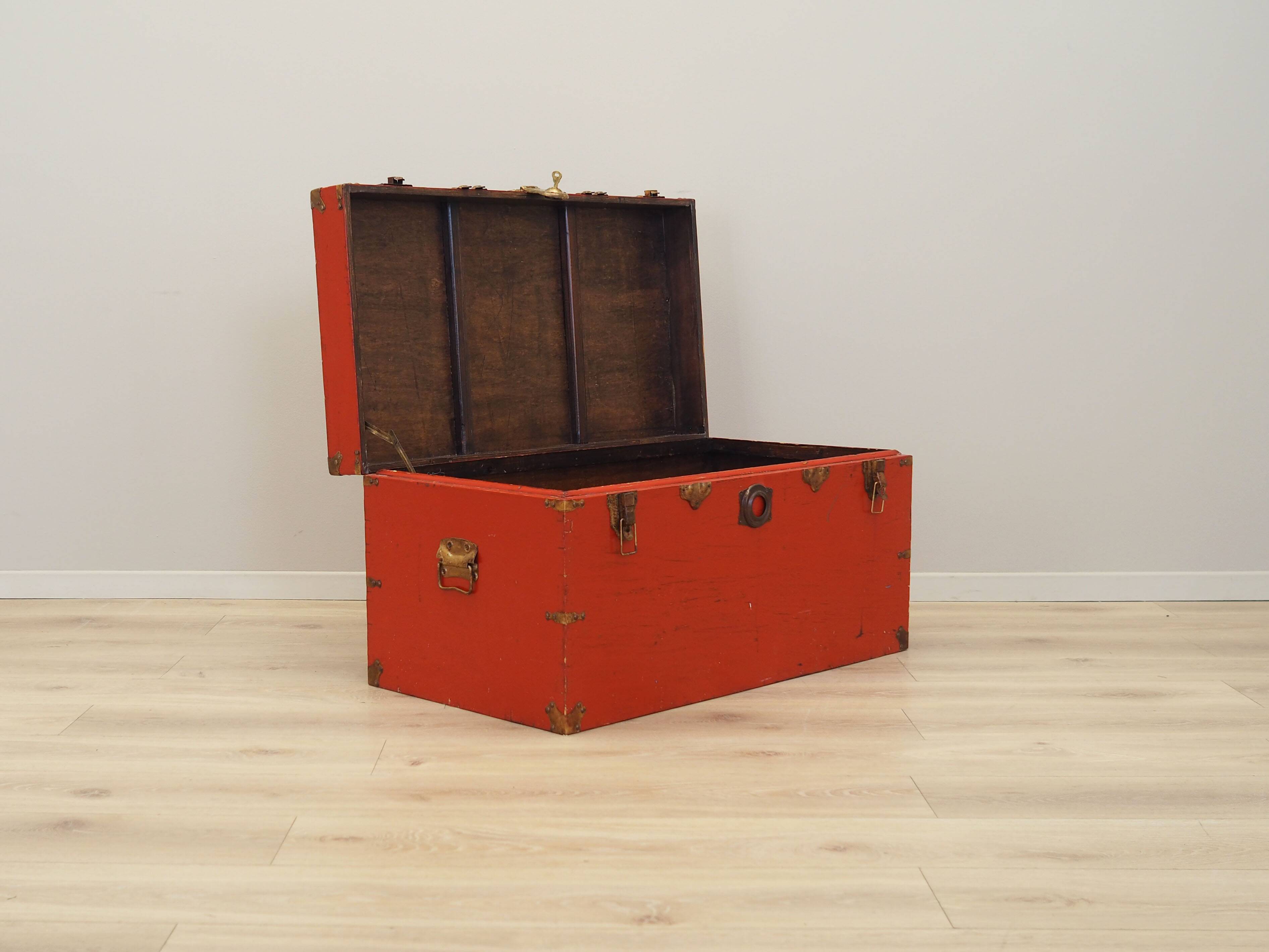 Red chest, Scandinavian design, 1950s