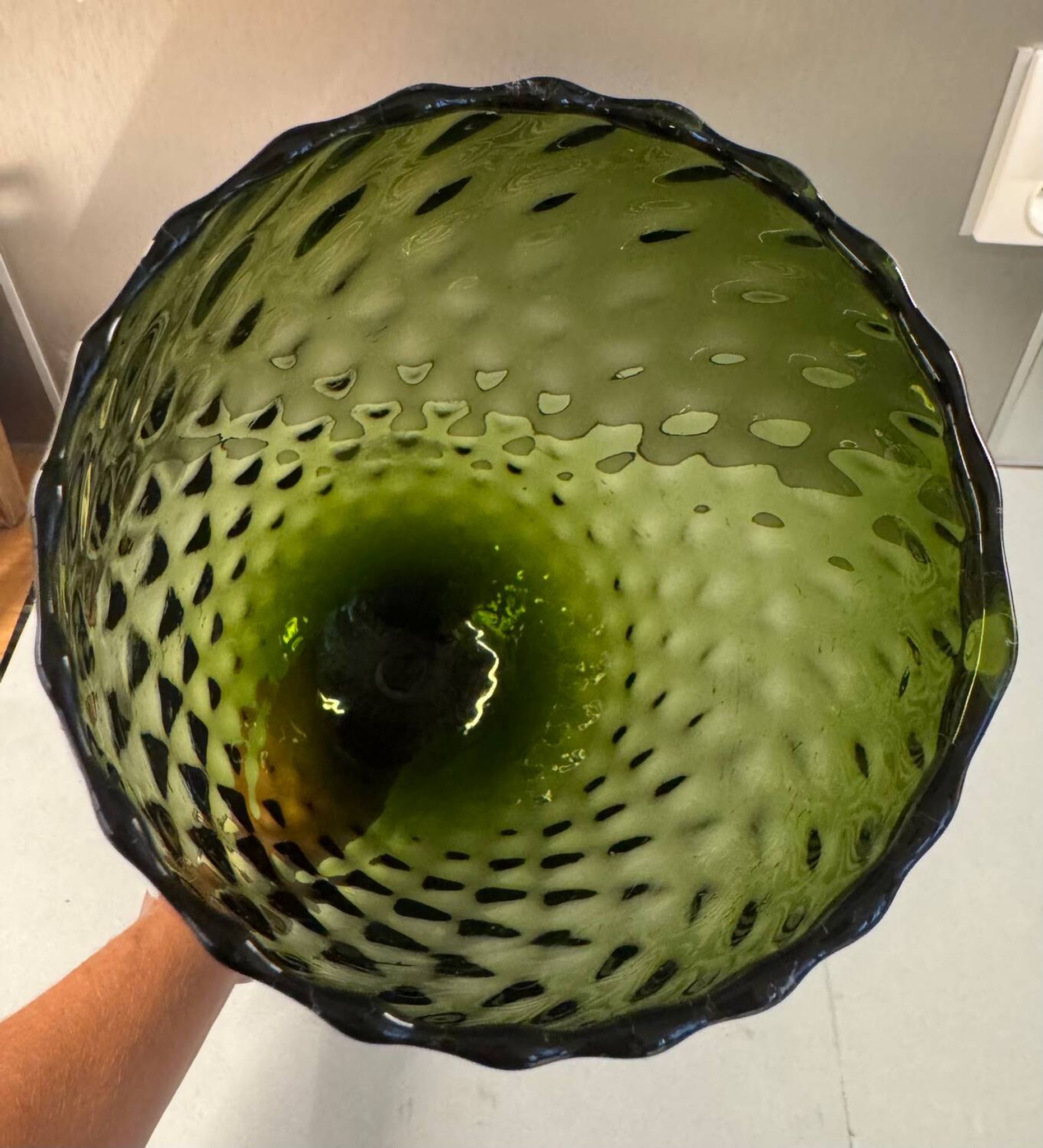 Vase en verre soufflé, Italie années 70/80