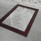 Miroir dans cadre acajou, 82x118cm