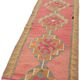 Turkish Handwoven Vintage Herki Kilim 102 cm x 322 cm