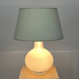 Opaline lamp from the 70s by Verre Lumière