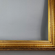 Old channel frame wood original gilding stucco 67x55 foliage 56x44.5 cm SB