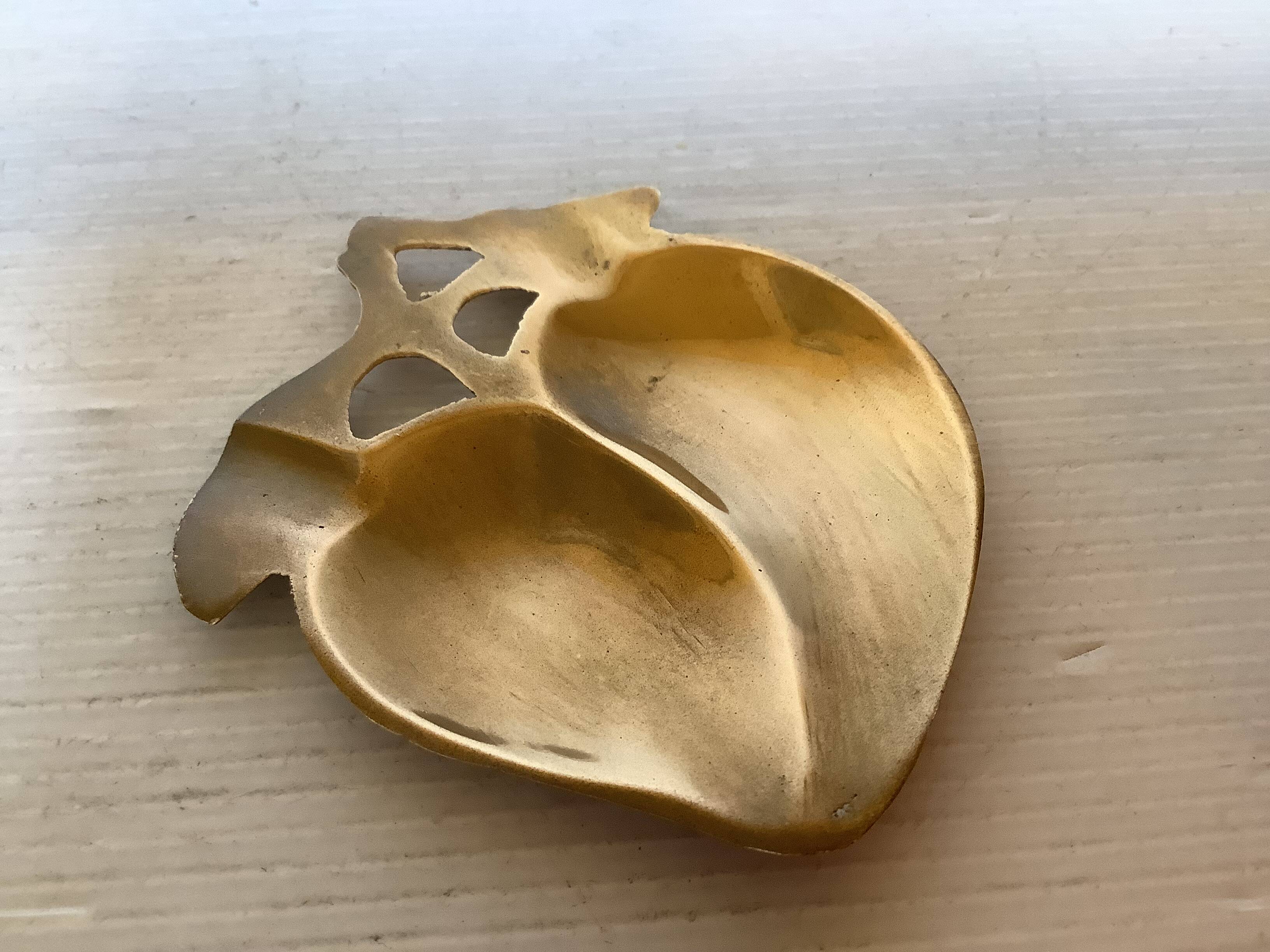 Small brass pocket ring holder