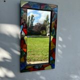 Italian ceramic mirror from the 60s