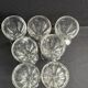7 port glasses cut crystal