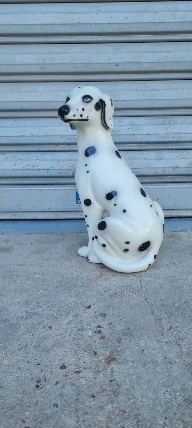 Dalmatian dog in earthenware from the 70s