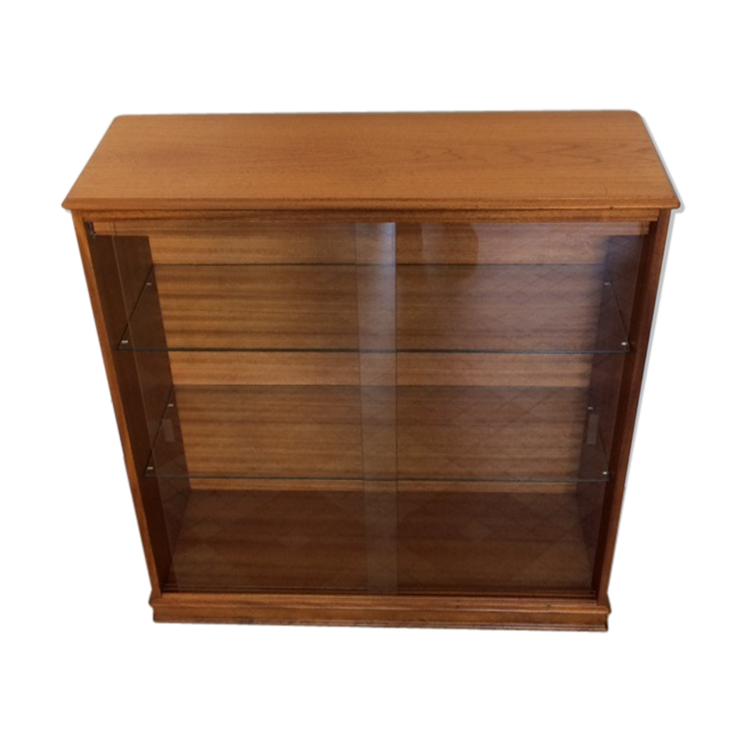 Vintage glass shelves showcase