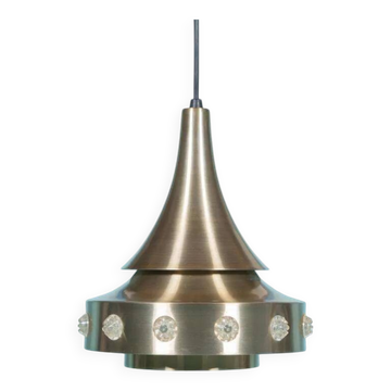Danish space age suspension design, vintage pendant from the sixties.