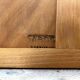 2 Door Wardrobe - Oak and Rattan - Compass Feet - Vintage 50/60's