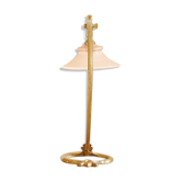 Bronze guided lamp by Auguste Delafontaine - late 19th century