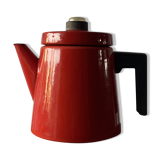 Enamelled Cast Iron Coffee Pot by Antti Nurmesniemi for Finel, 1950