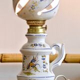 Lampe artisanale en faïence du Moustiers