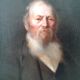 Tableau Ancien huile sur toile, vieil homme XIXeme