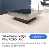 Coffee table design Willy Rizzo