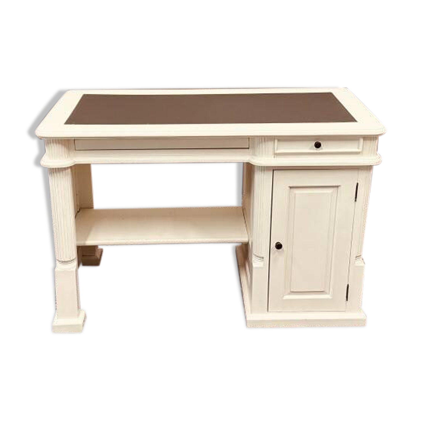 Bureau blanc classique anglais