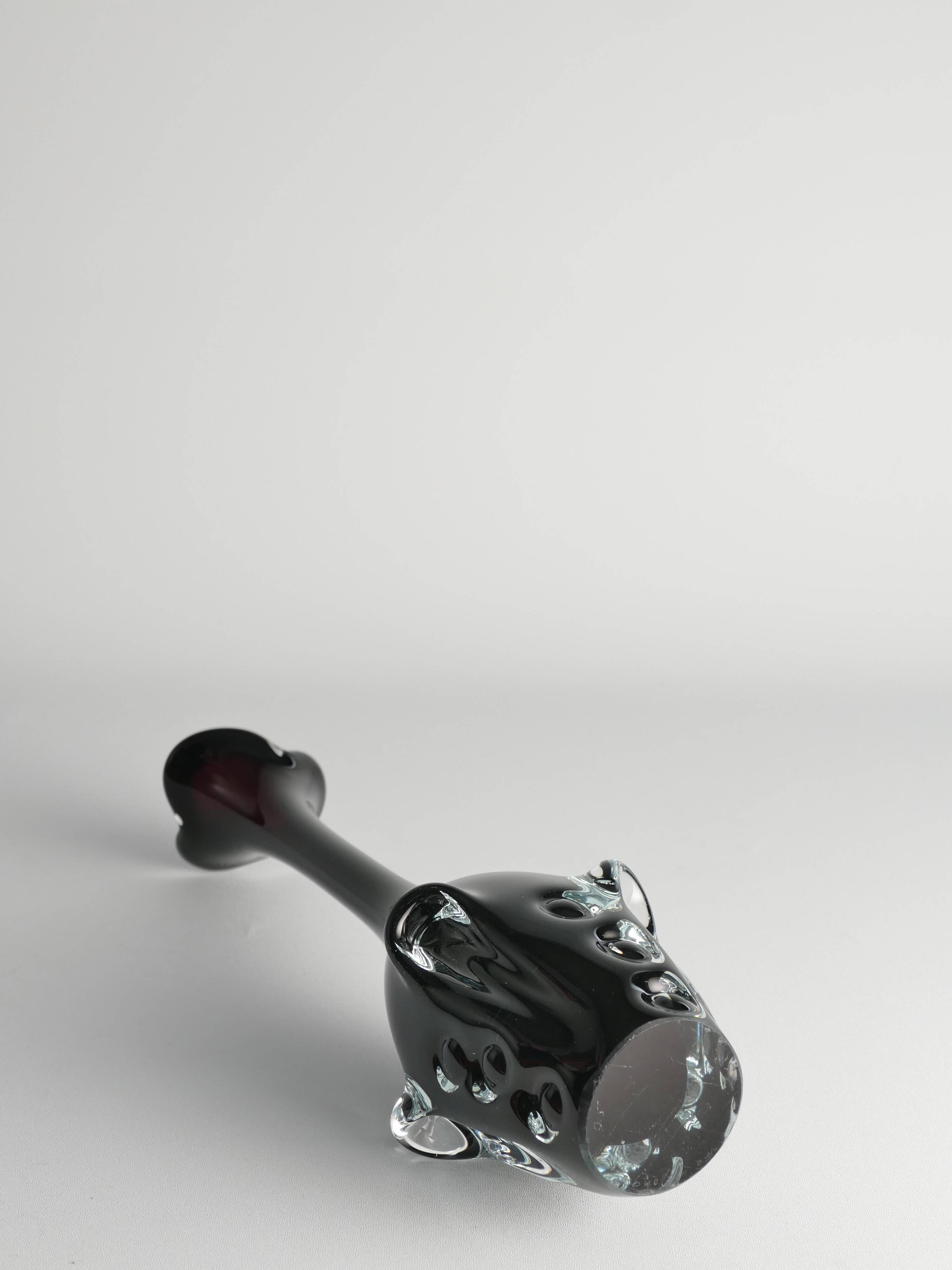 Scandinavian Modern Art Glass Vase by Börne Augustsson for Åseda