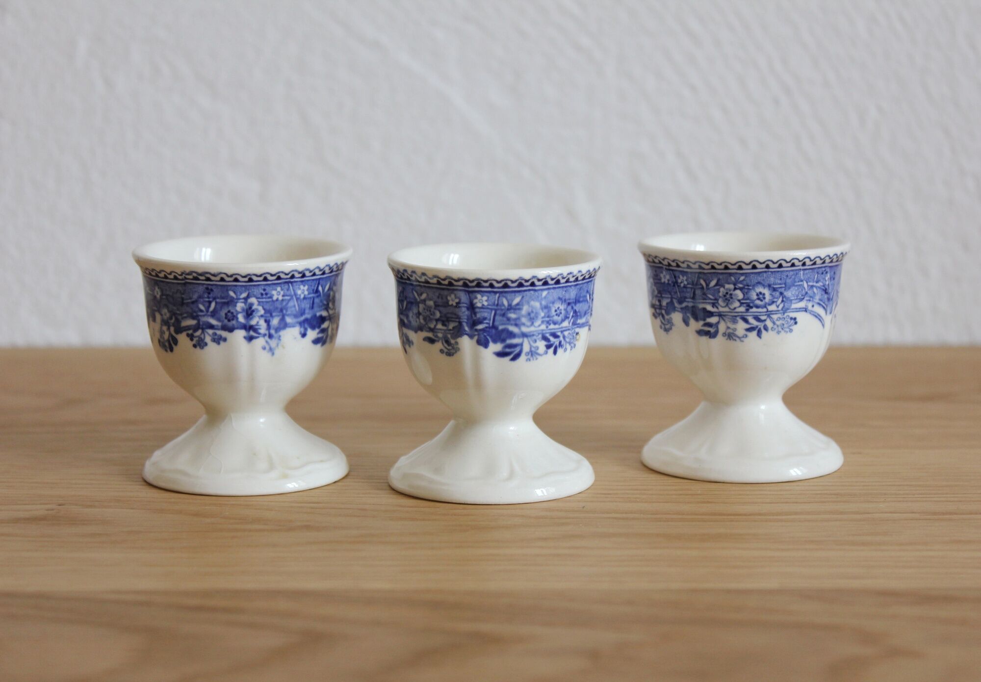 3 coquetiers in earthenware "Burgenland" Villeroy and Vintage Boch