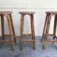 3 rattan bar stools
