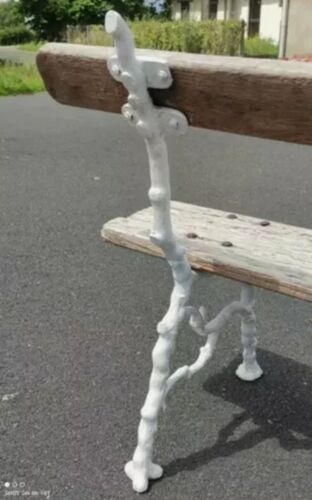 Old bench foot decoration branch