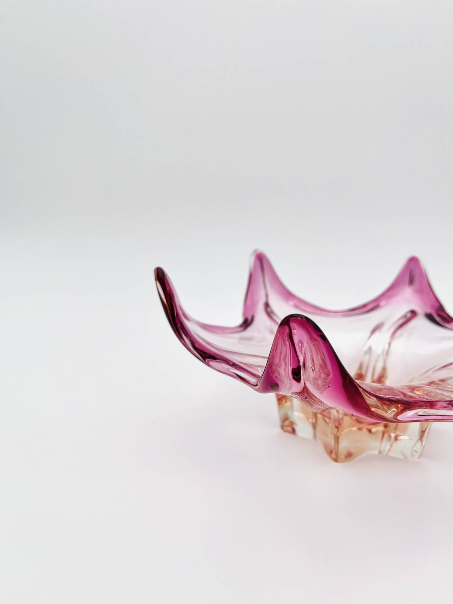Murano Organic Cup - Peach & Fuchsia Gradient - Star 1960