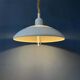 Vintage mid-century beige Dijkstra pendant lamp