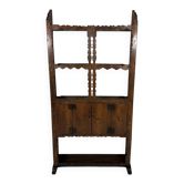 Cabinet à assiettes mural rustique antique 1900