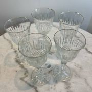 Lot de 5 verres à pied