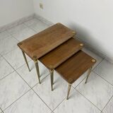 Ensemble de tables gigognes des années 60