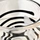 Vintage Kosta Boda Clear & Black Swirl Striped Art Vase, Sweden, 1990s