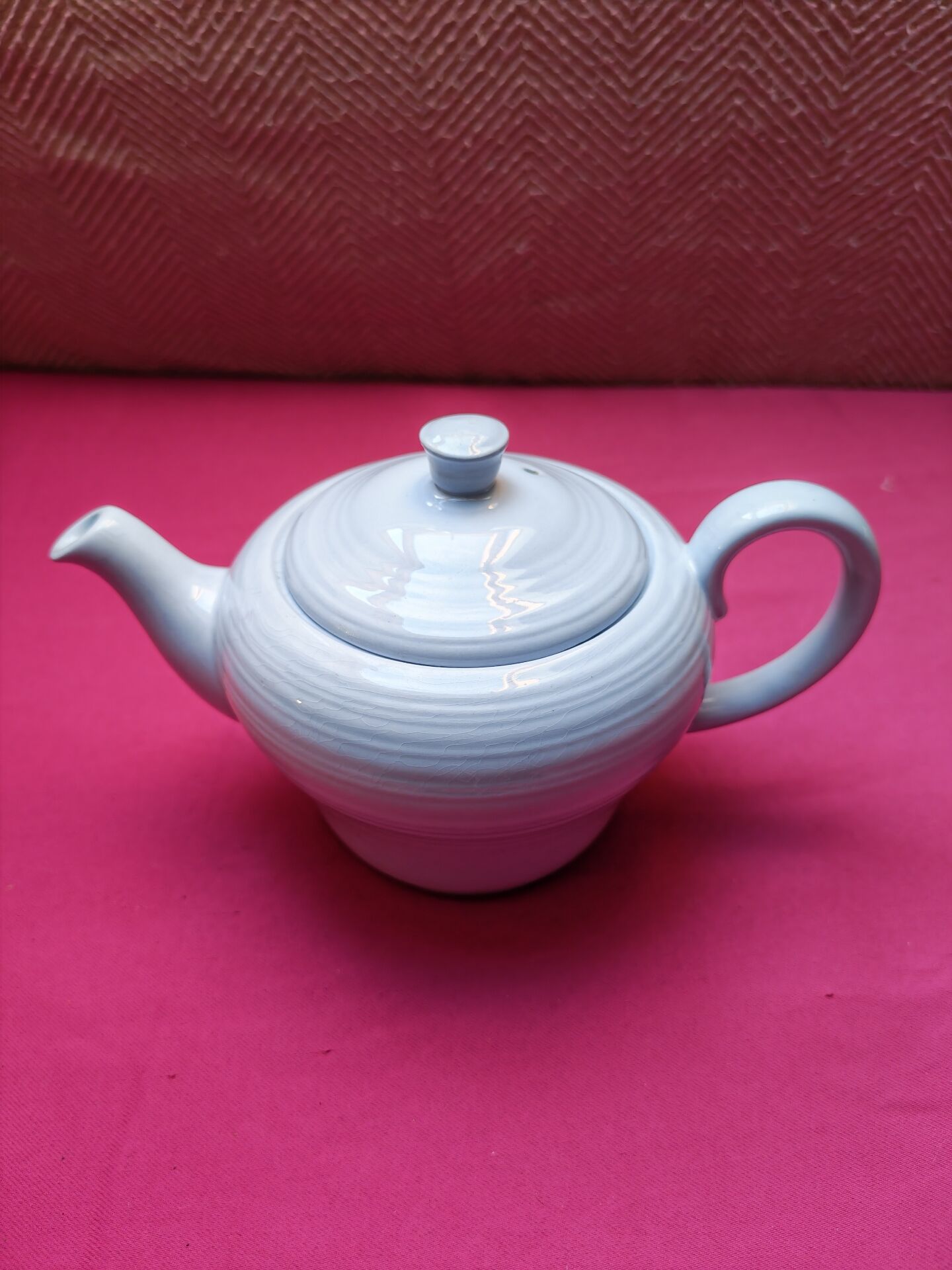 Lot "Mix & Match" Tea Time blue vintage - Booths teapot and cups set