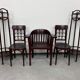 Plant supports in bent wood by Thonet
