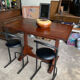 High table / bar table in teak – 4 to 6 people