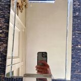 Mirrored top and silver metal handles