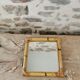 Miroir en bambou et rotin
