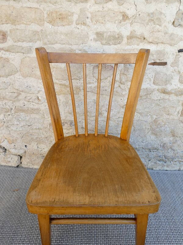 Chaise enfant en bois Baumann, années 50-60