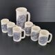 Pichet et 6 mugs vintage 1950